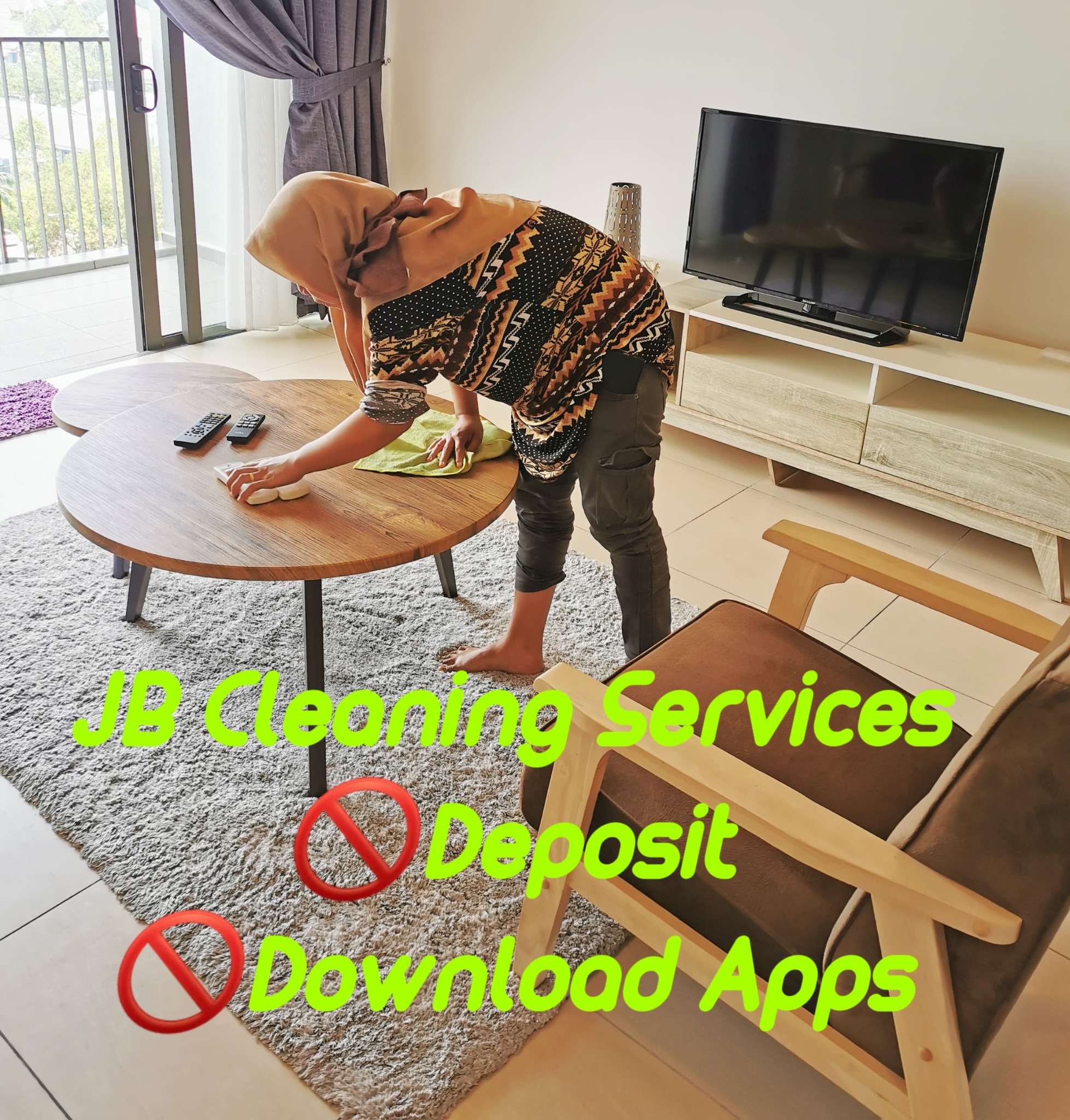 JB cleaning services Facebook ad