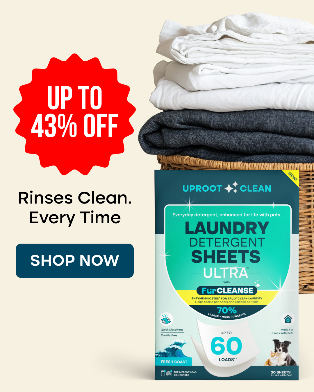 Uproot Clean Facebook ad