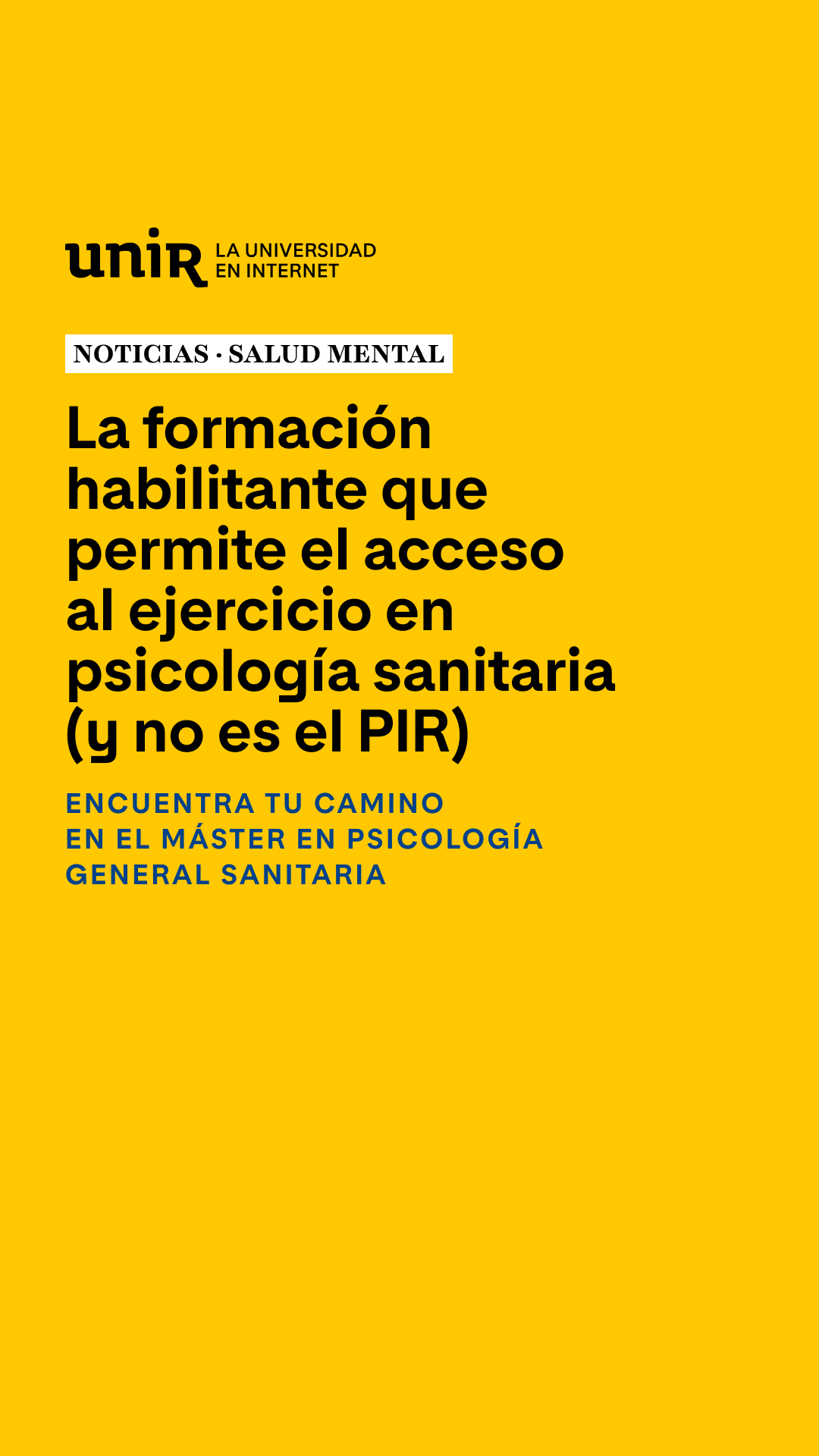 Universidad Internacional de La Rioja (UNIR) Facebook ad
