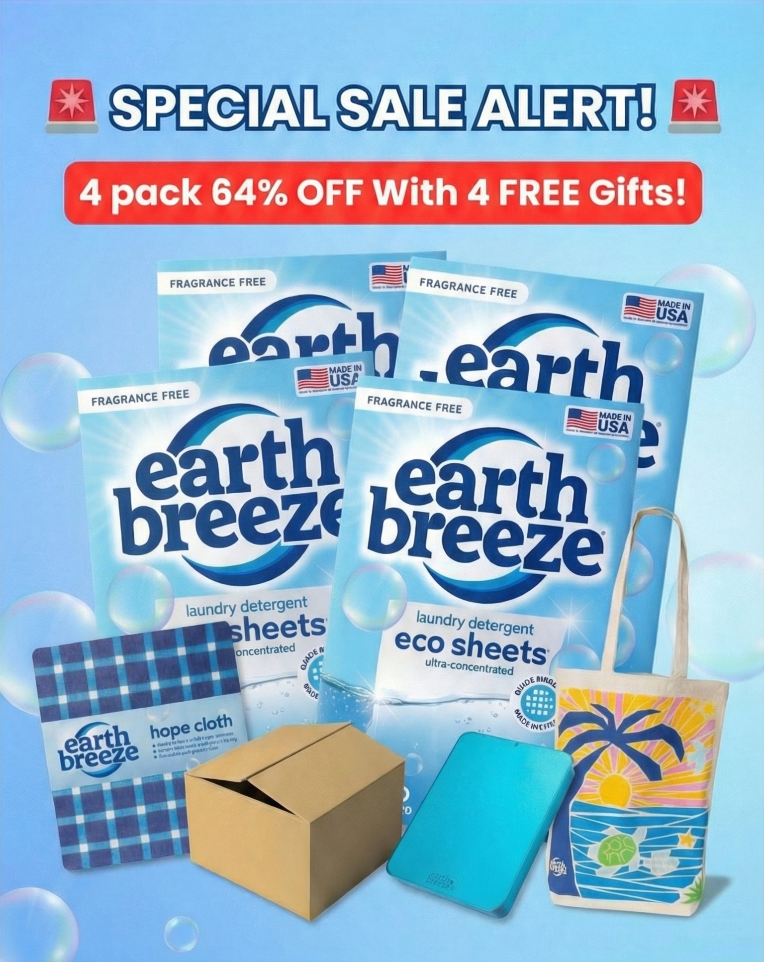Earth Breeze Facebook ad
