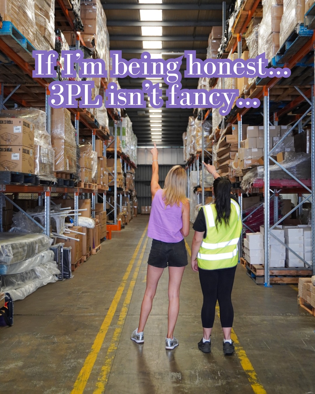 Em Frost Facebook ad: If I’m being honest, 3PL isn’t fancy.