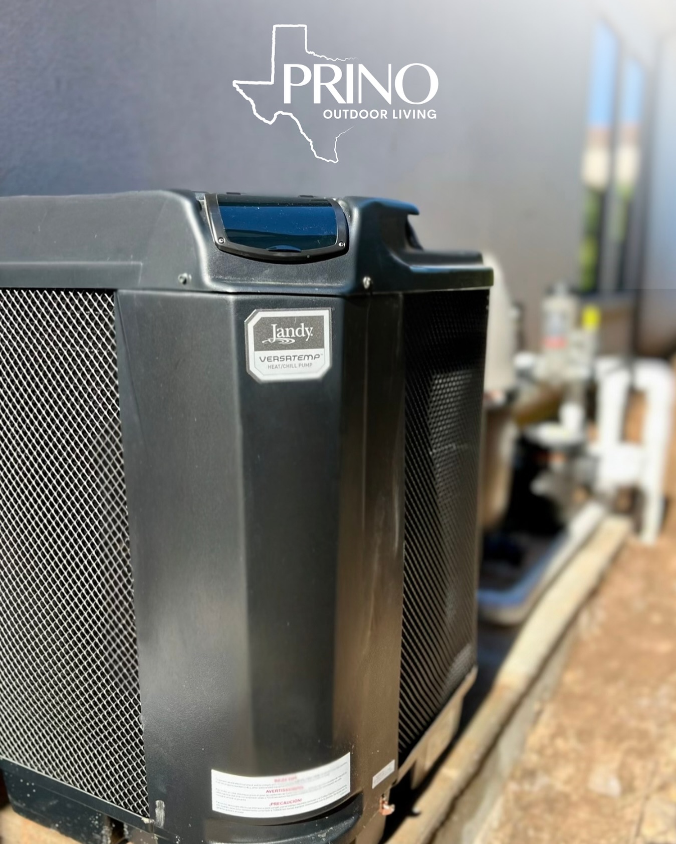PRINO Outdoor Living Facebook ad: 𝐘𝐨𝐮𝐫 𝐩𝐨𝐨𝐥 𝐢𝐬𝐧’𝐭 𝐣𝐮𝐬𝐭 𝐚 𝐟𝐞𝐚𝐭𝐮𝐫𝐞…
