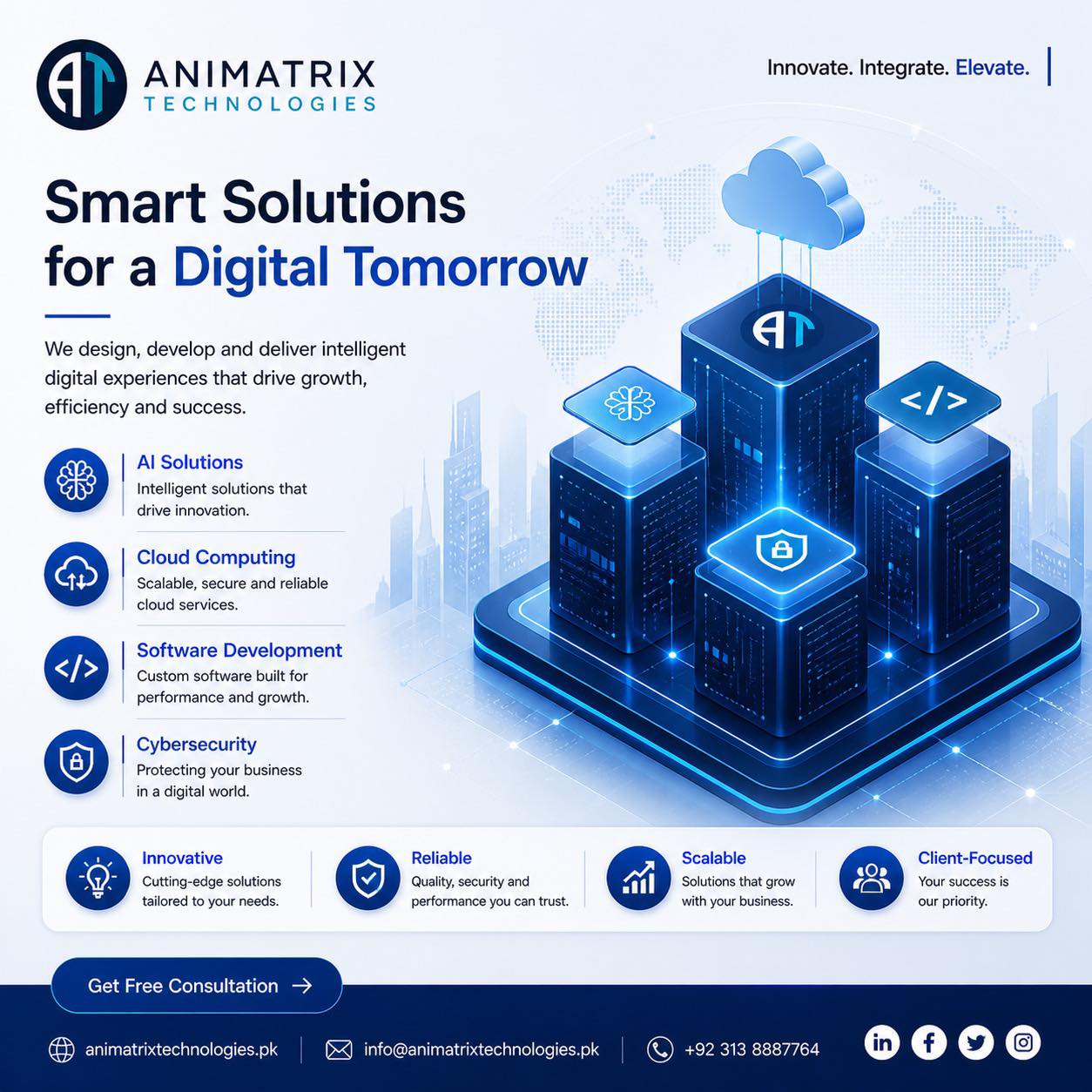 Animatrix Facebook ad: Shop, animatrix technologies