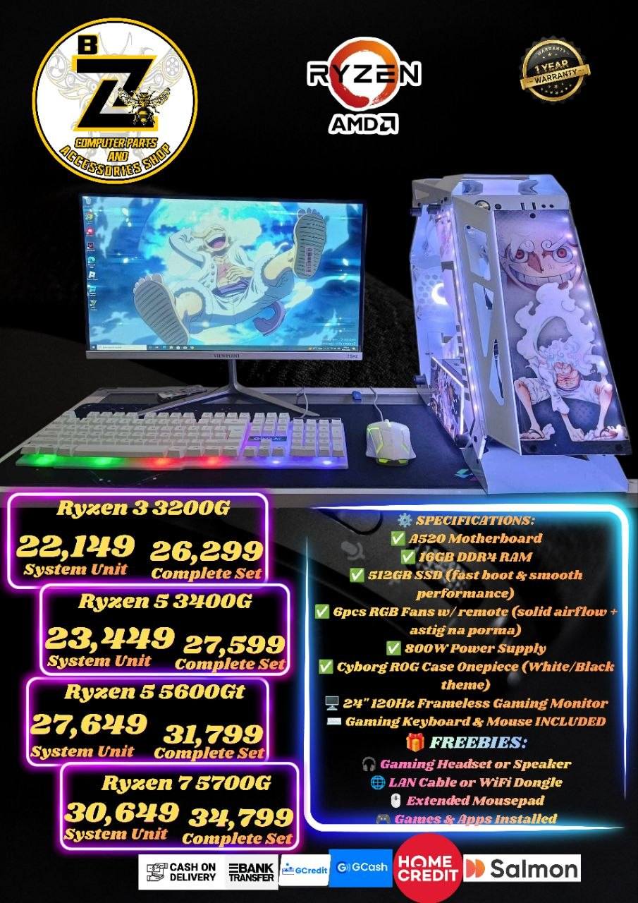Bee Z pc build Facebook ad: FREE SHIPPING SA BULACAN, METRO MANILA & SELECTED…