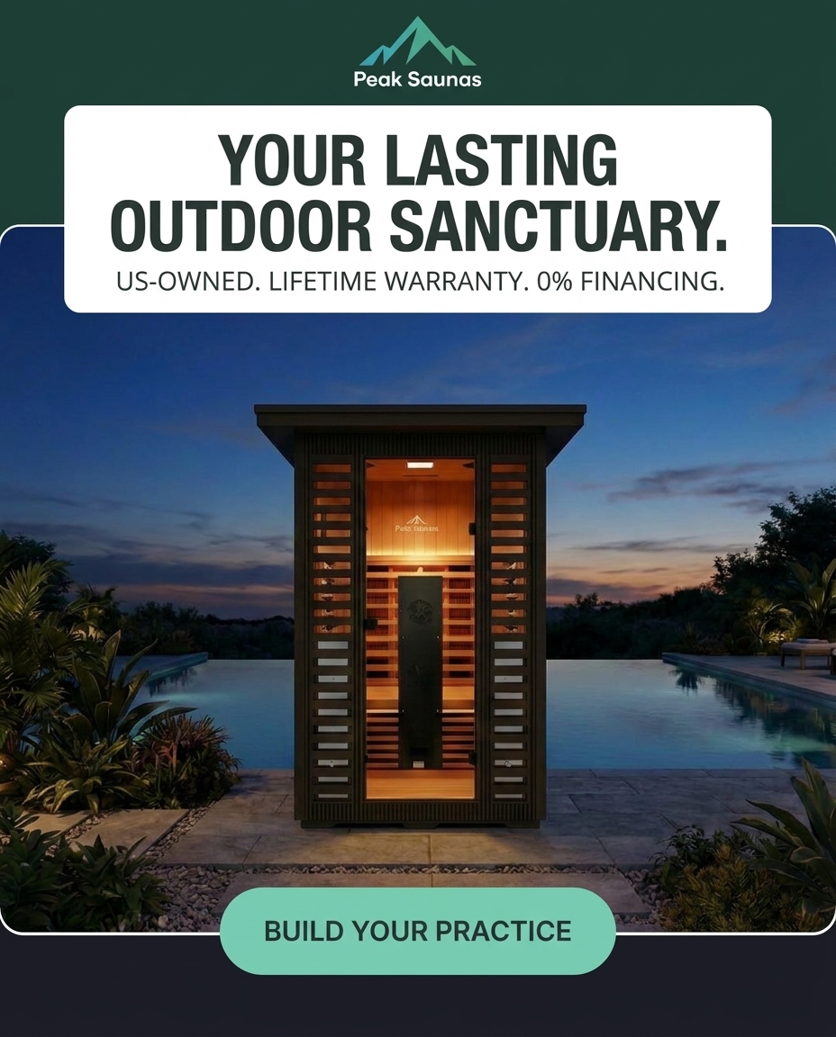 Peak Saunas Facebook ad