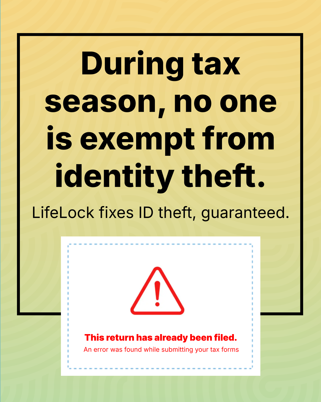 LifeLock Facebook ad