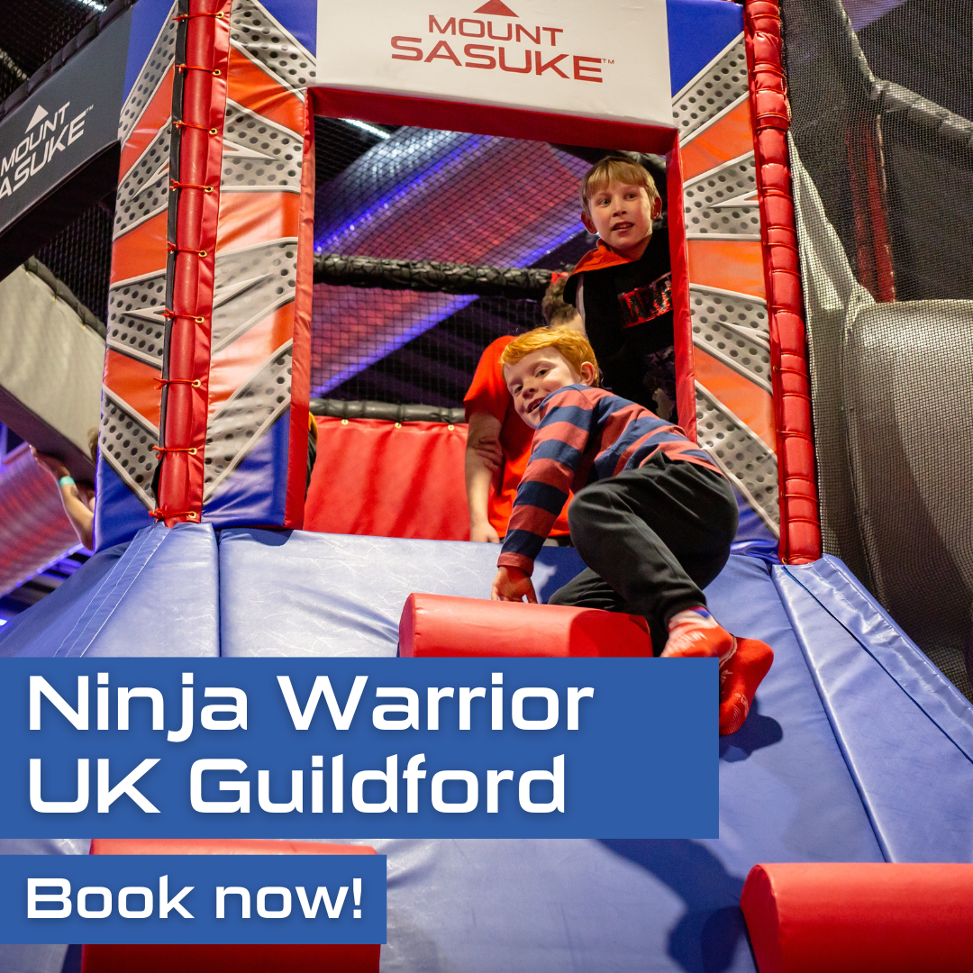 Ninja Warrior UK Guildford Facebook ad: Start your Ninja journey in Guildford!