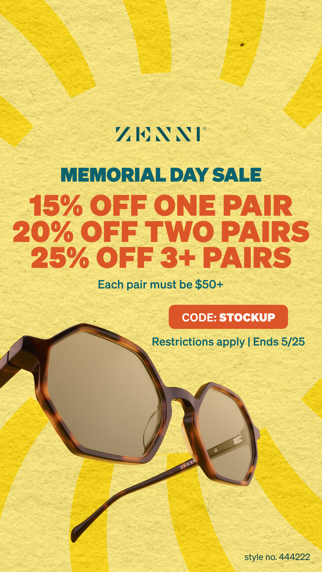 Zenni Optical Facebook ad