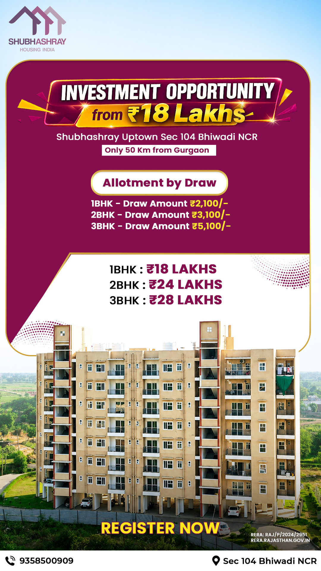 Shubhashray Housing India Facebook ad