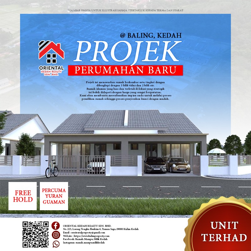 Rumah Mampu Milik Kedah. Facebook ad: KINI DIBUKA UNTUK PENDAFTARAN