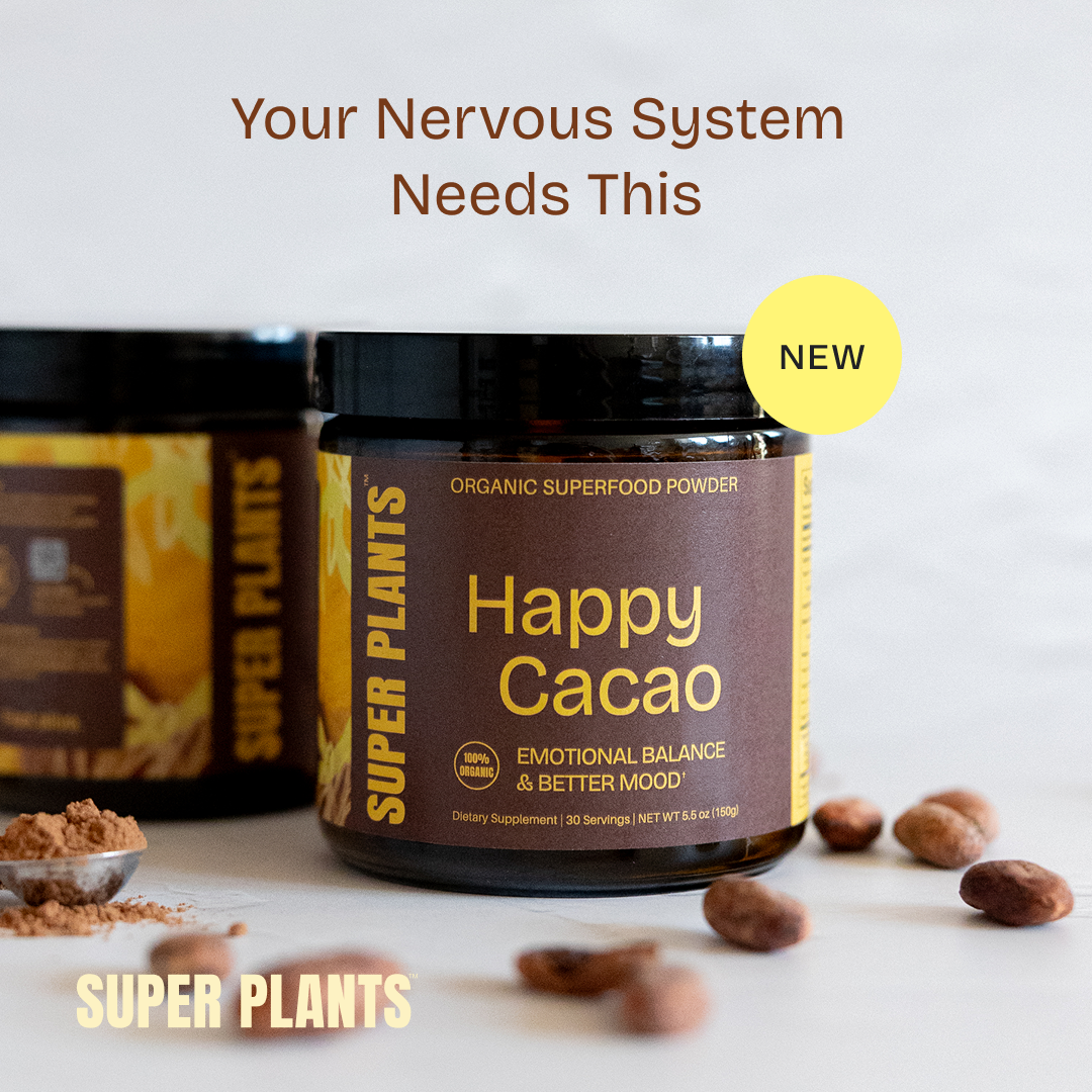 Eat SuperPlants Facebook ad: NEW Happy Cacao