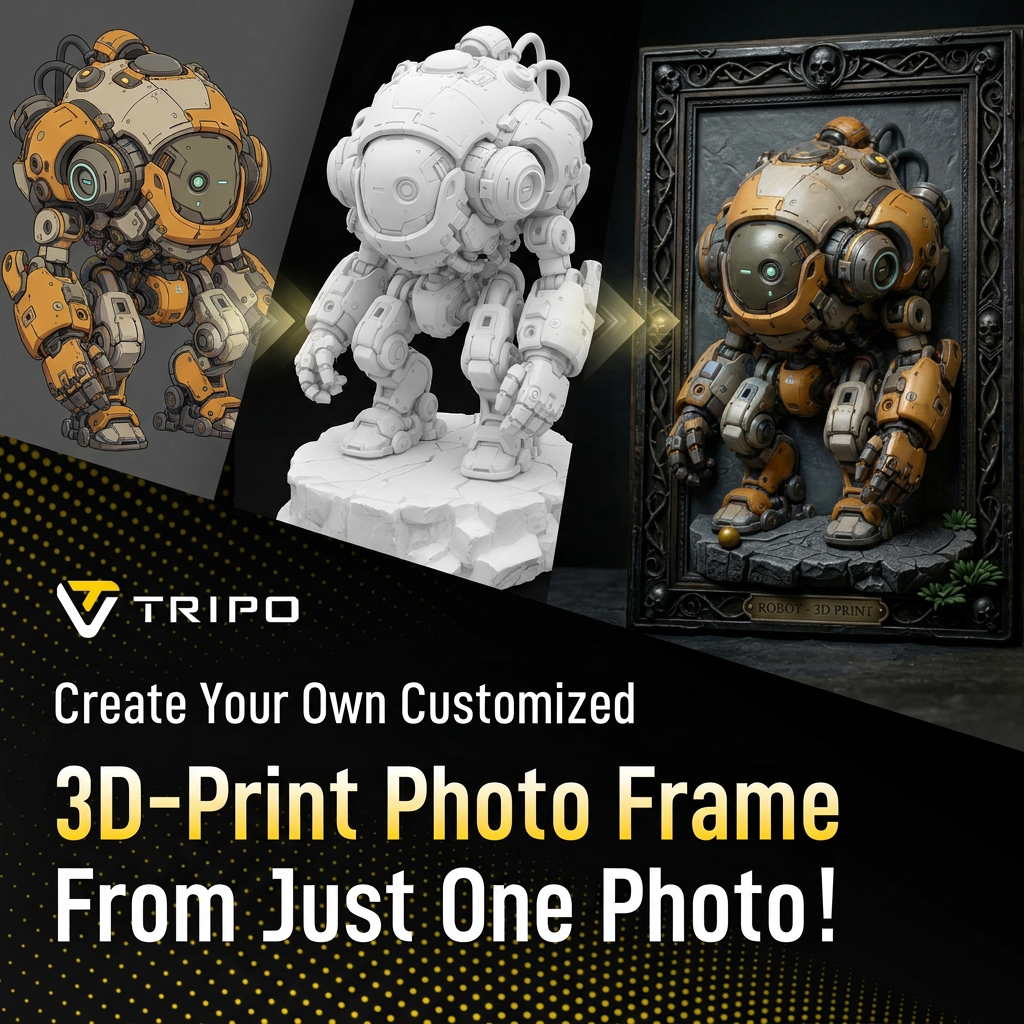 Tripo 3D Facebook ad