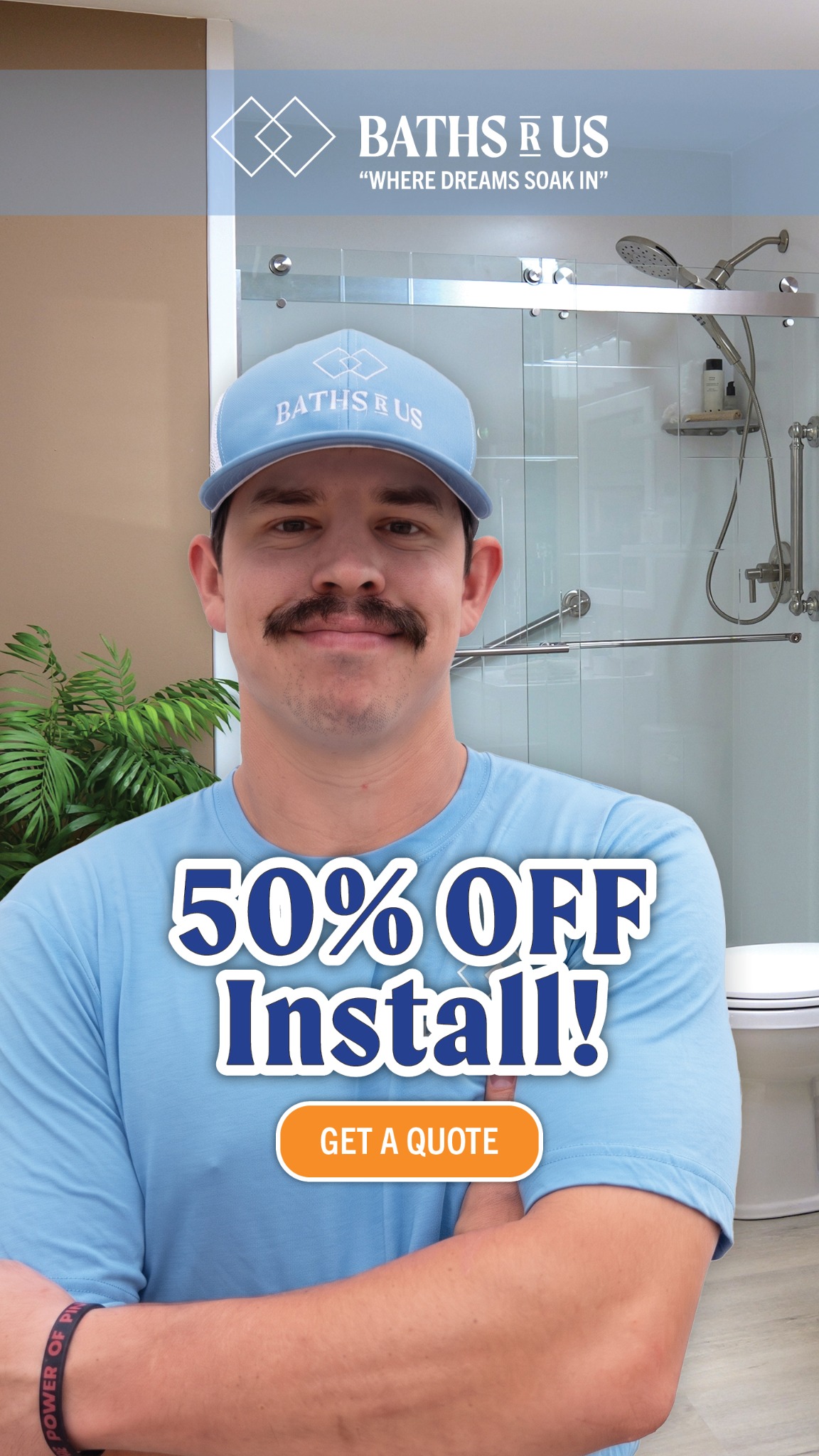 Baths R Us Facebook ad: Local, Trusted Bath Installers
