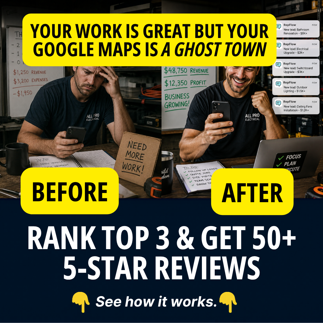 RepFlow - Google Maps Growth System Facebook ad: GBP Marketing System
