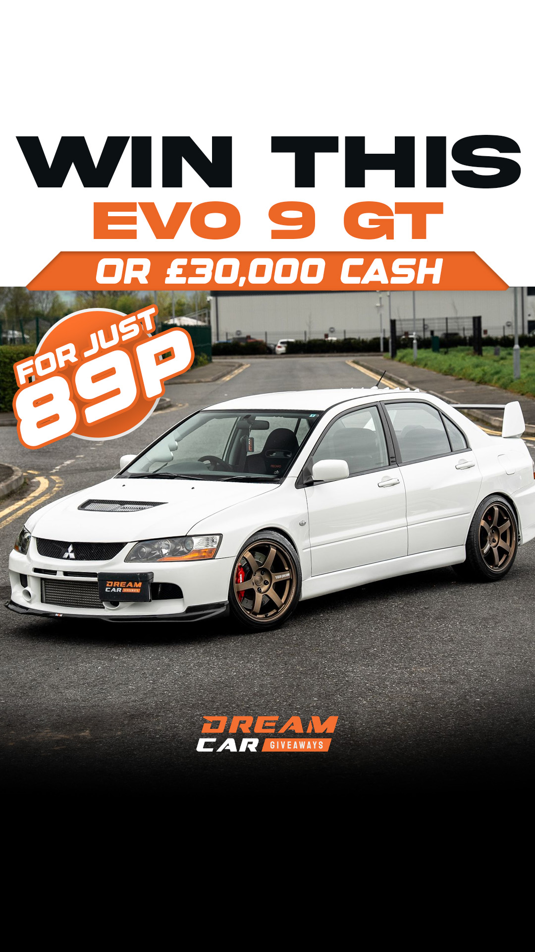 Dream Car Giveaways Facebook ad