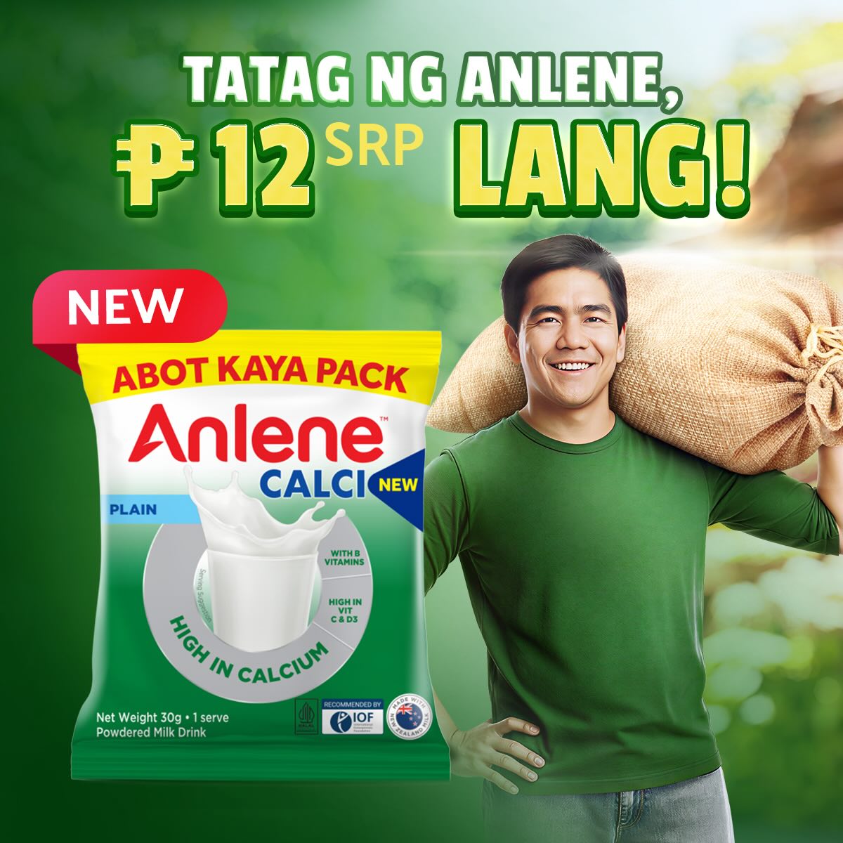 Anlene Philippines Facebook ad: Anlene Calci Sachet Plain 30g x72 | Shopee Philippines