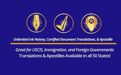 UIN: Nationwide Notary Signing Services, Document Translation, & Apostille Facebook ad: Translation, Apostille, & Authentication Experts