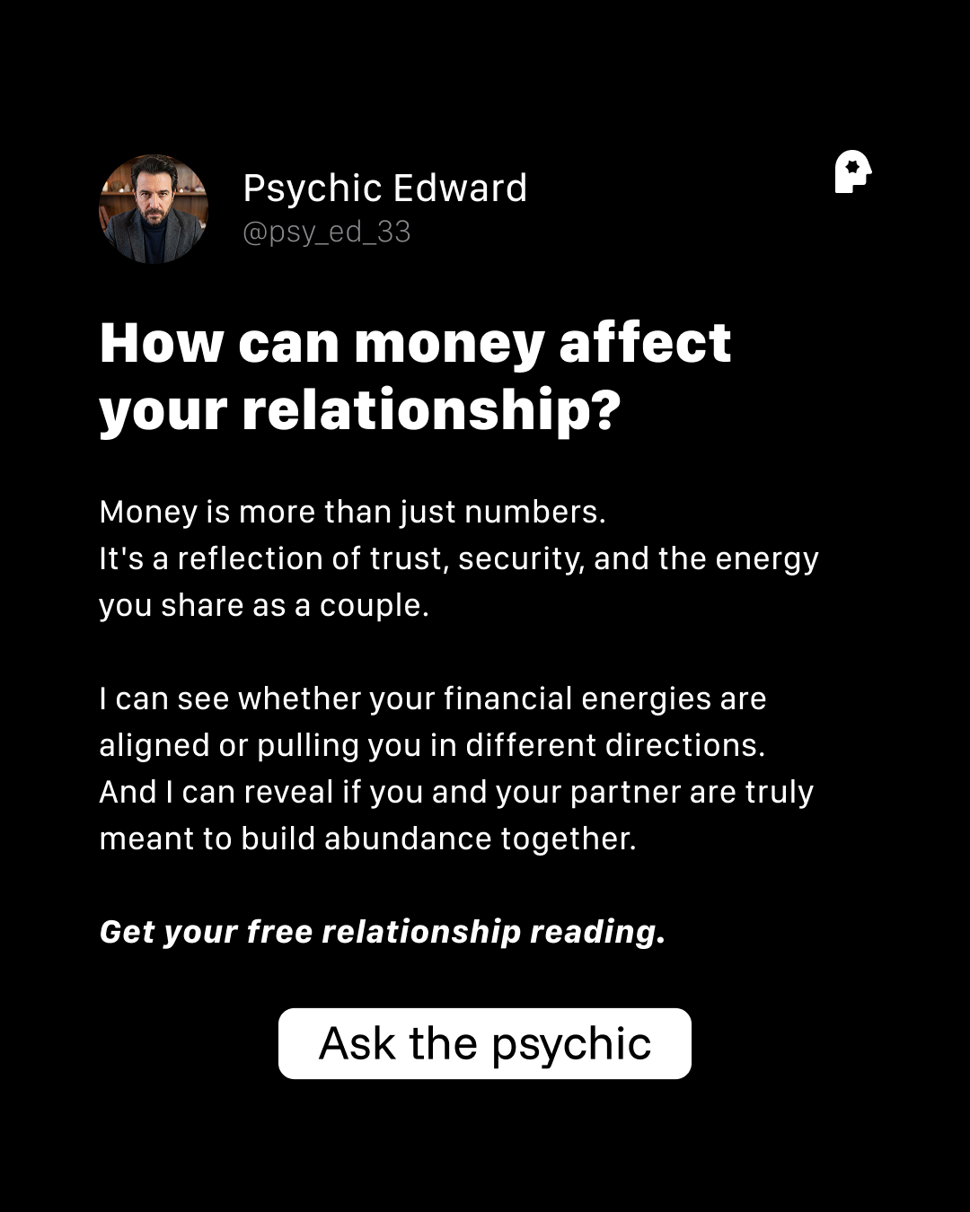 Your Relationship Advisor Facebook ad
