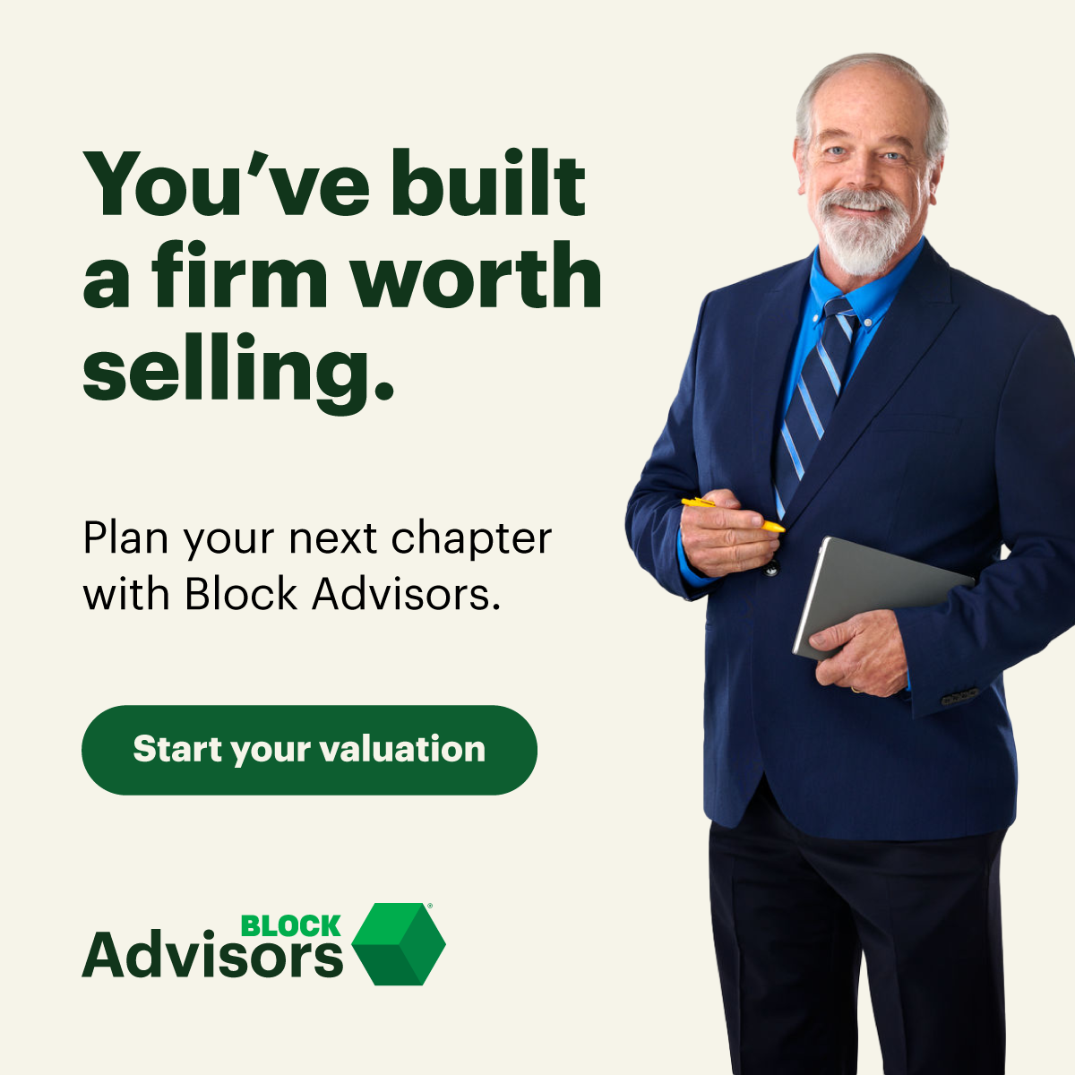 Block Advisors Facebook ad