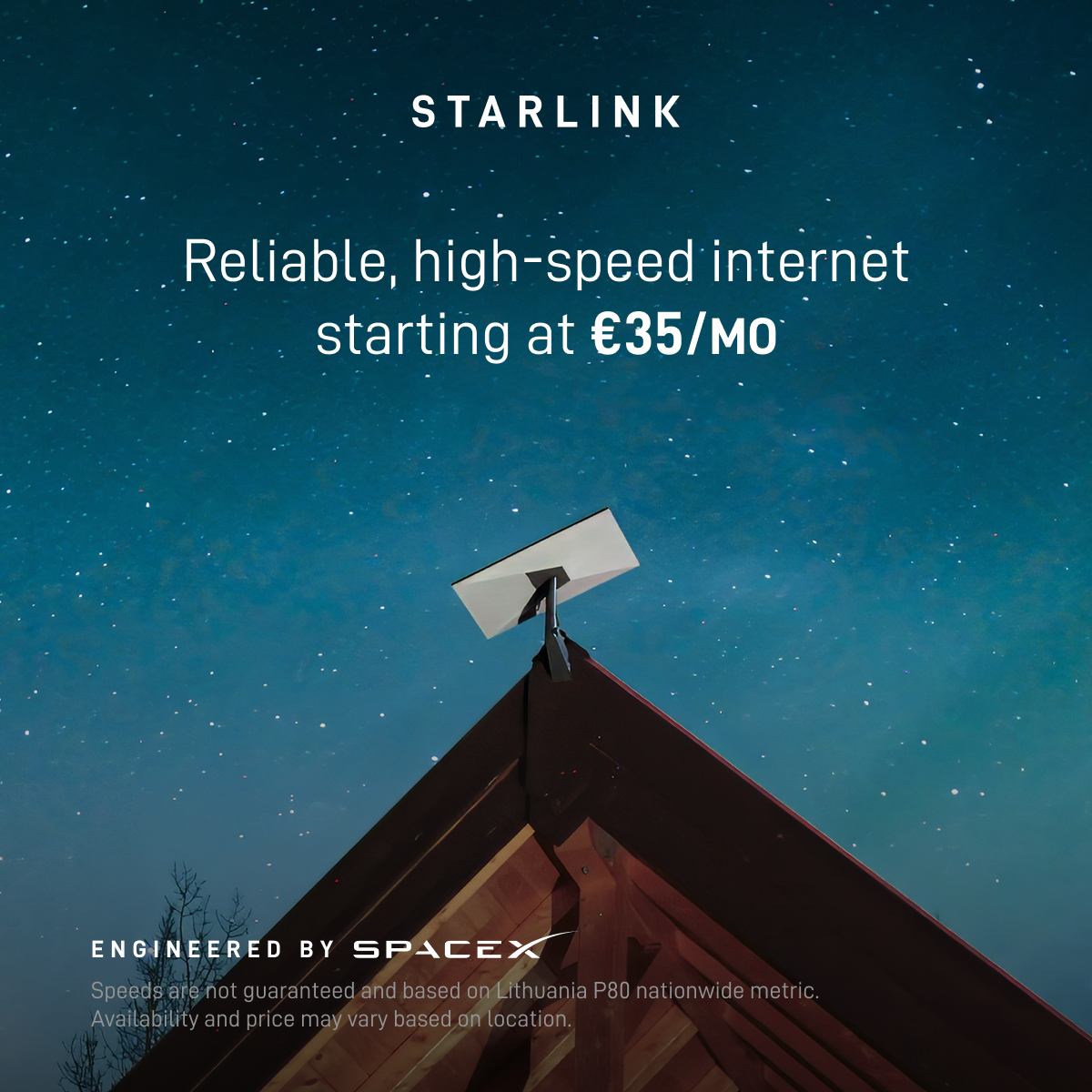 Starlink Facebook ad from Sep 14, 2026