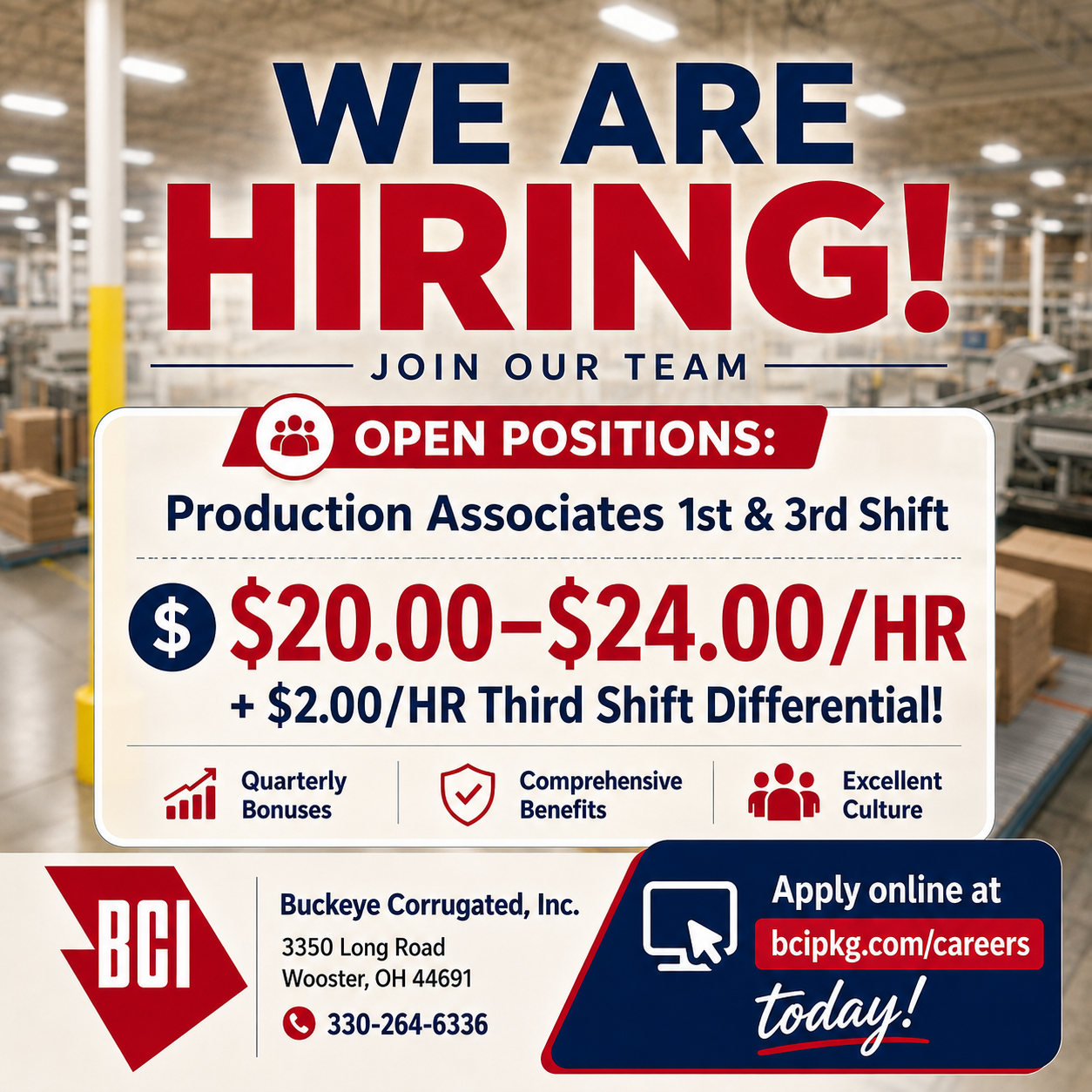 BCI Wooster Division Facebook ad