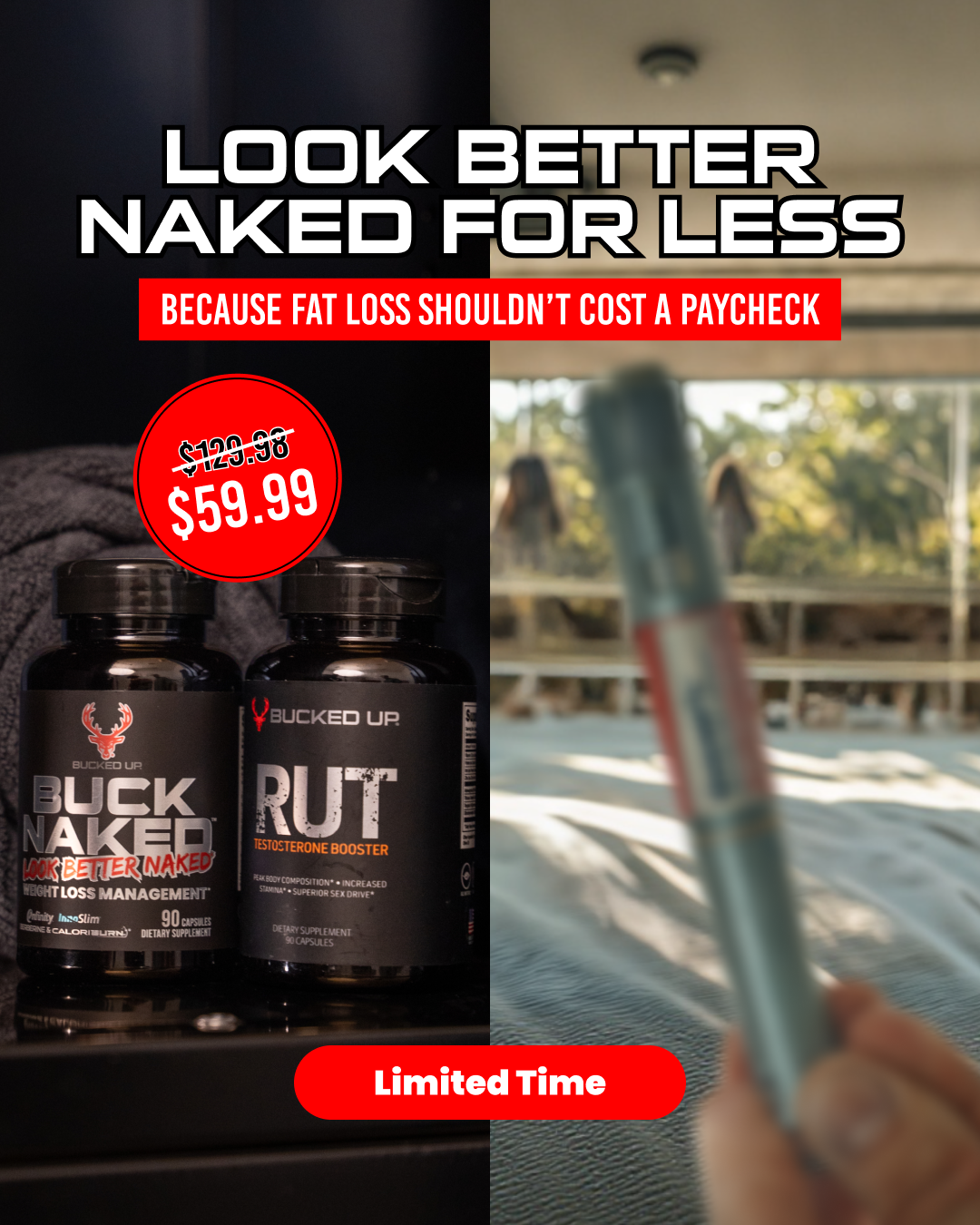 Bucked Up Facebook ad
