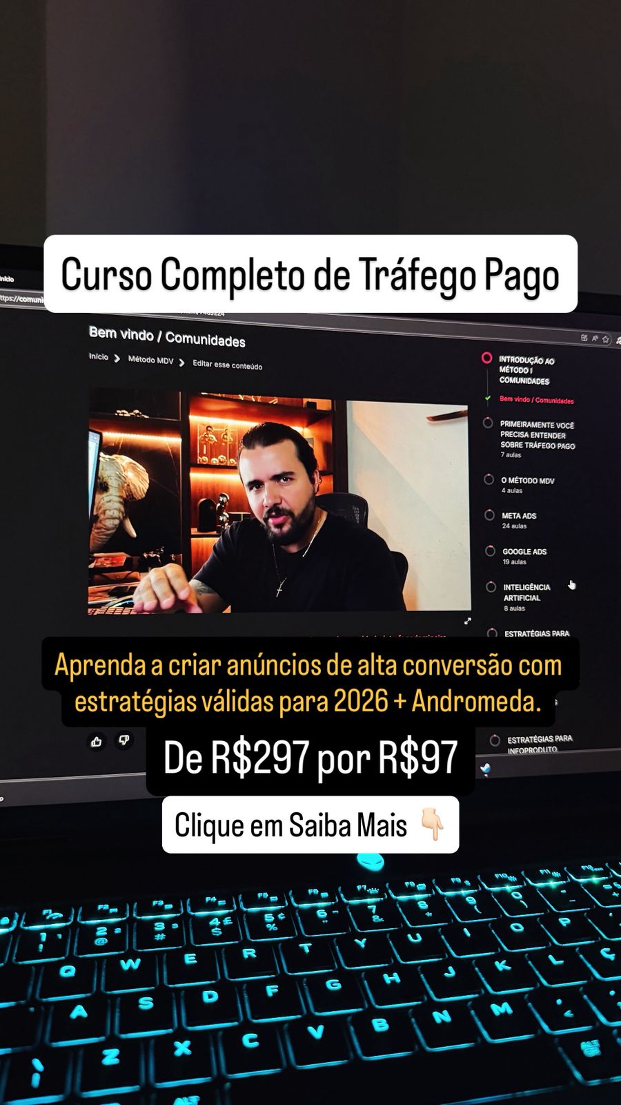 Mineiro das Vendas Tráfego Pago Facebook ad