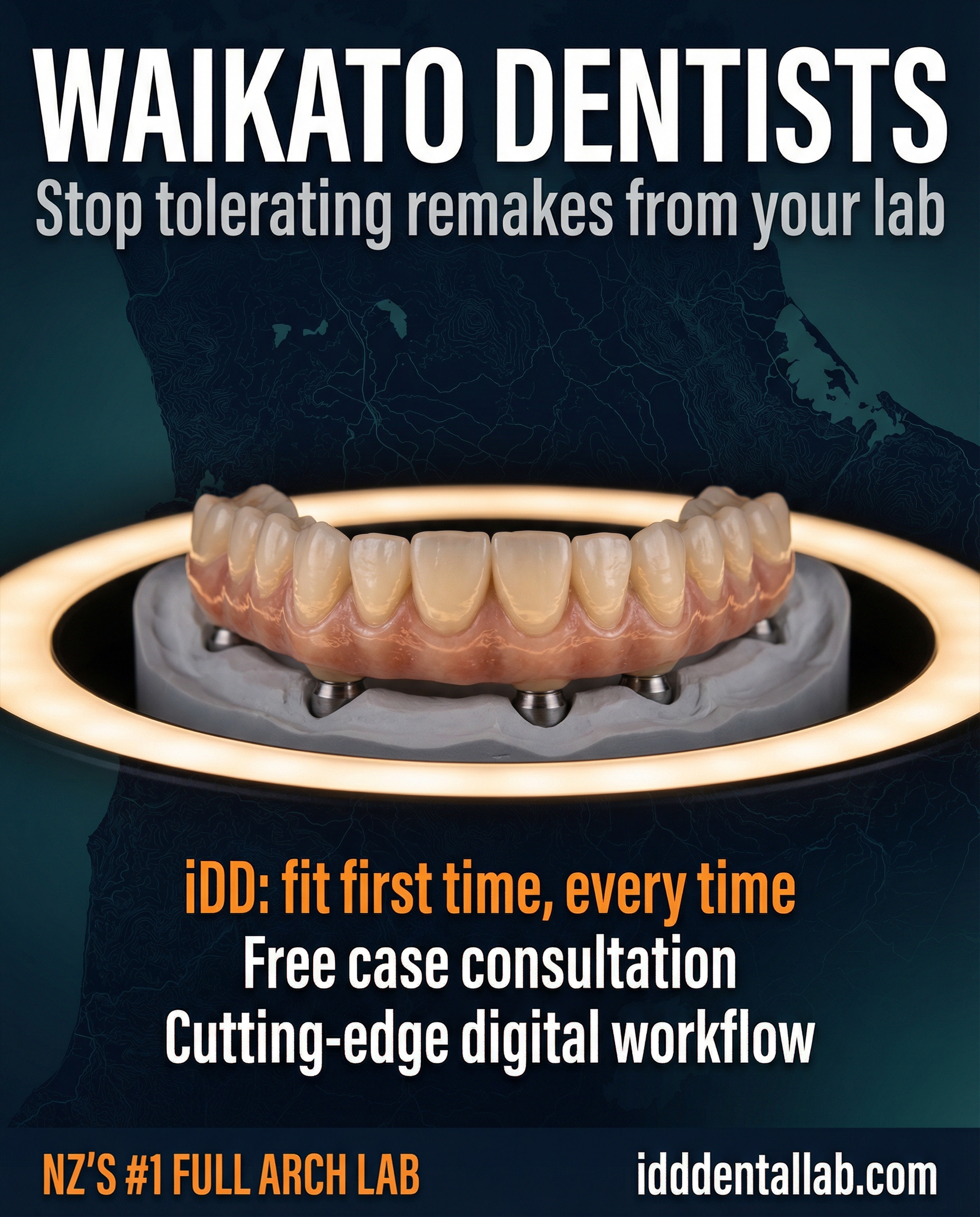 iDD Dental Lab Facebook ad: NZ Dentists Rate Us #1
