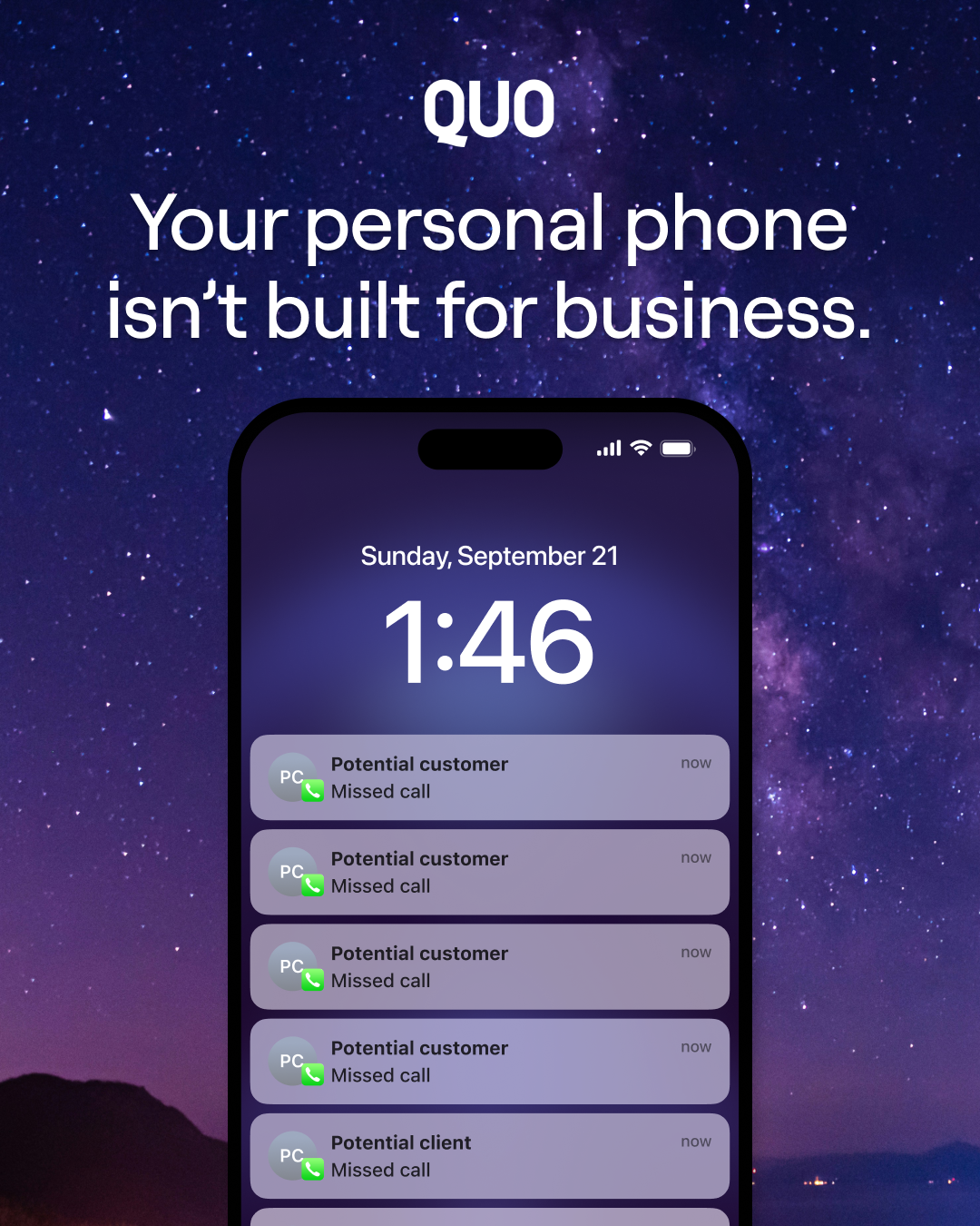 Quo - formerly OpenPhone Facebook ad