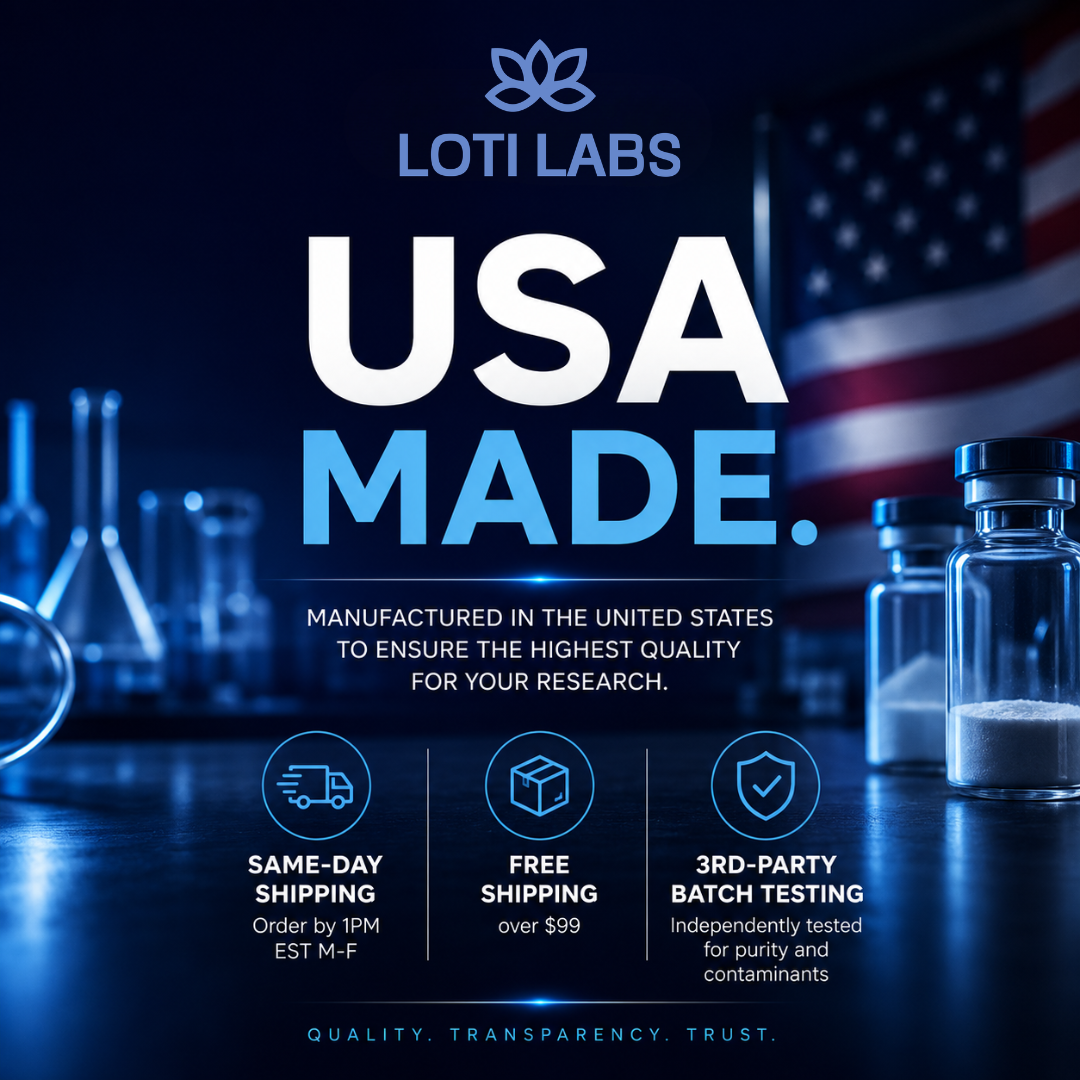 Loti Labs Facebook ad: USA-Made.