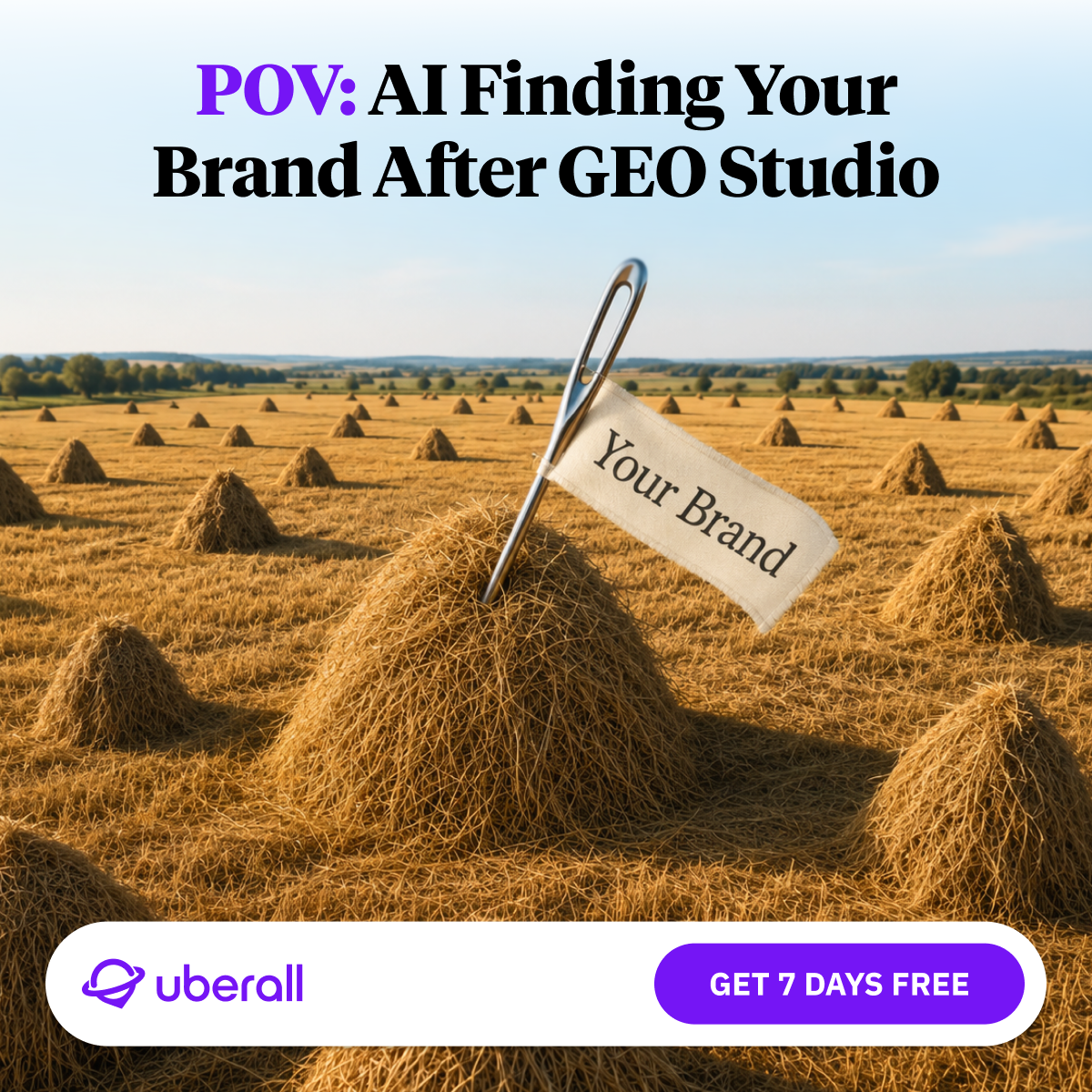 Uberall Facebook ad: Optimize your listings for AI visibility