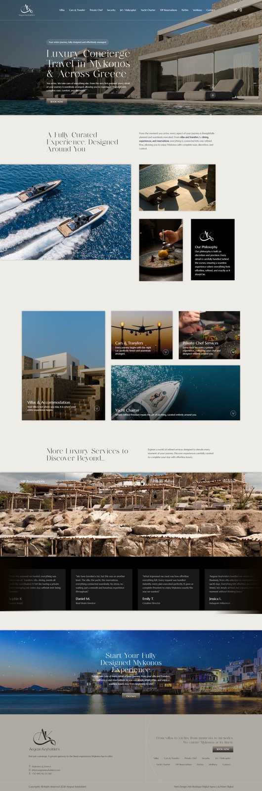 IARK Boutique Digital Agency Facebook ad: Κατασκευή Elegant Ιστοσελίδων Τουρισμού