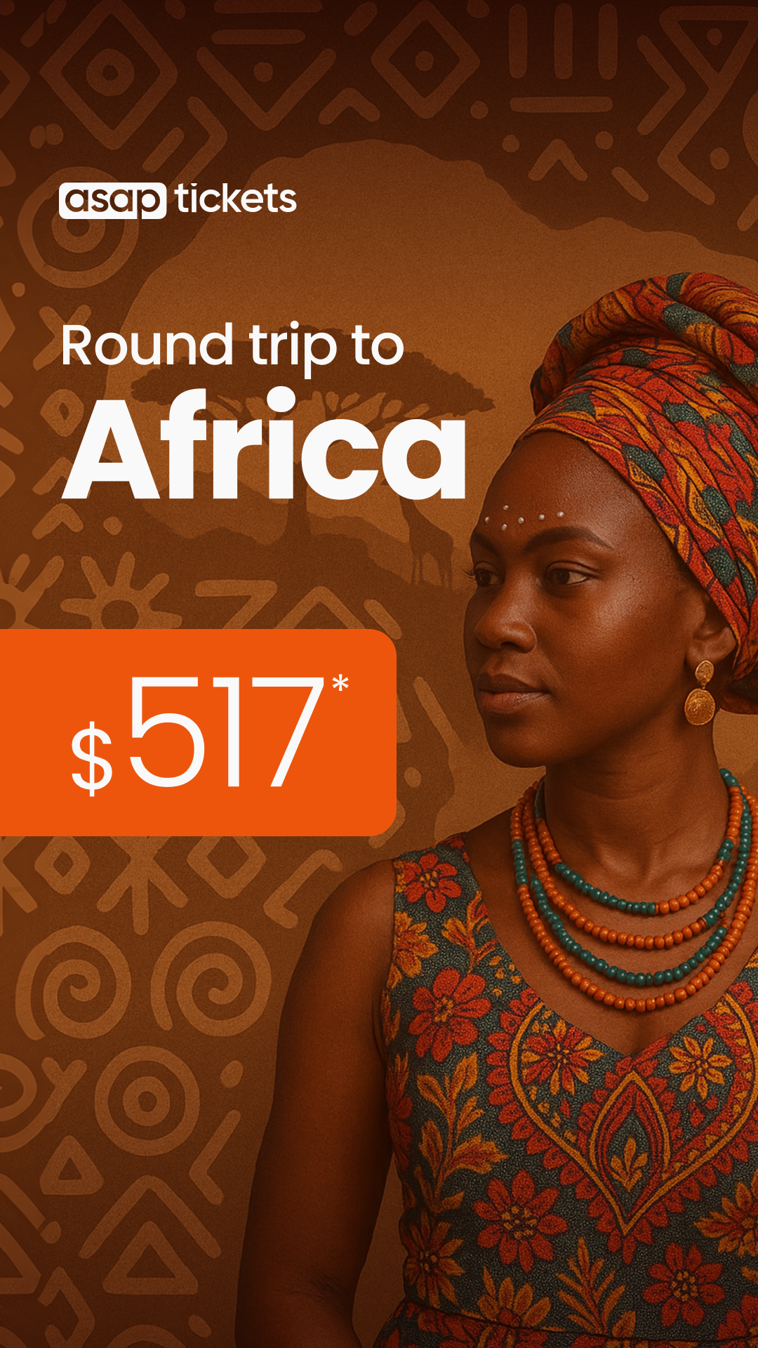 ASAPtickets Africa Facebook ad from Feb 13, 2026