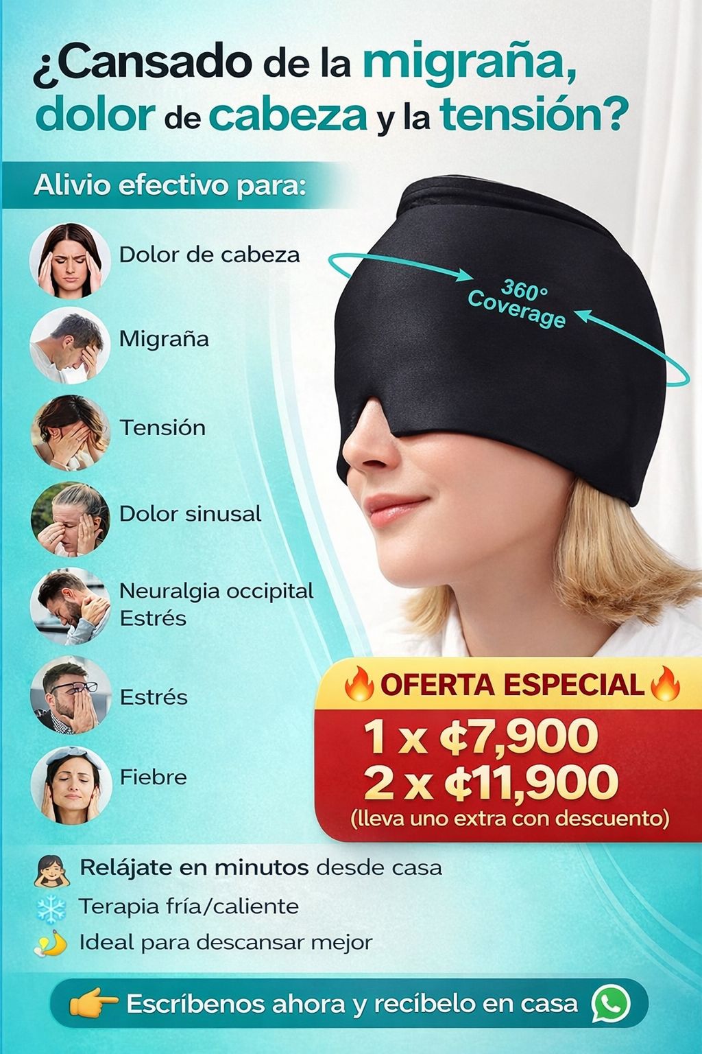 Garaje_SD Facebook ad: Si tienes migraña… esto te puede cambiar el día
