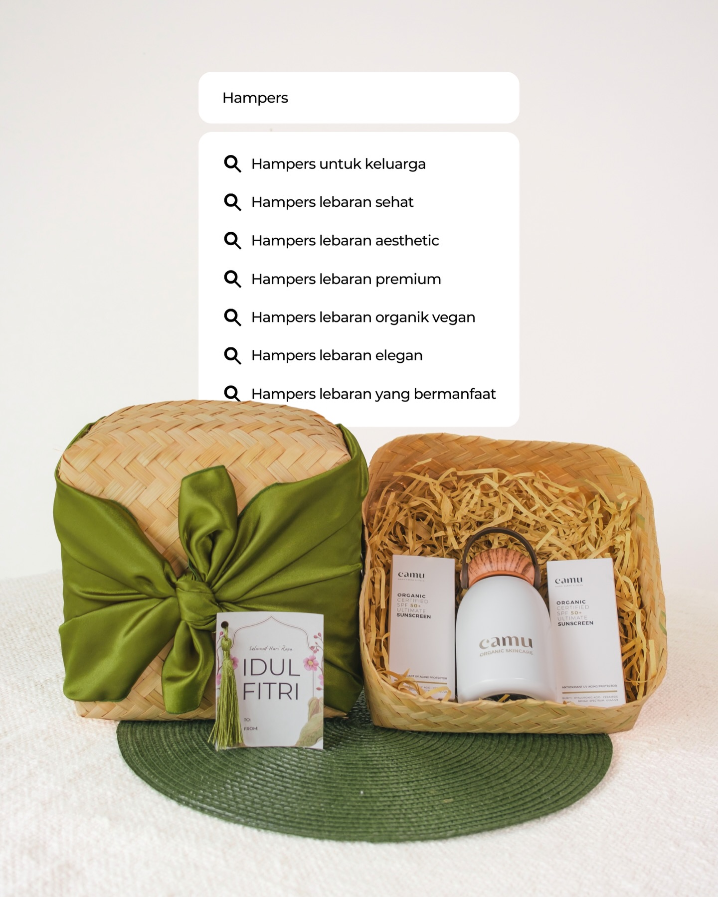 Camu Organic Skincare Facebook ad