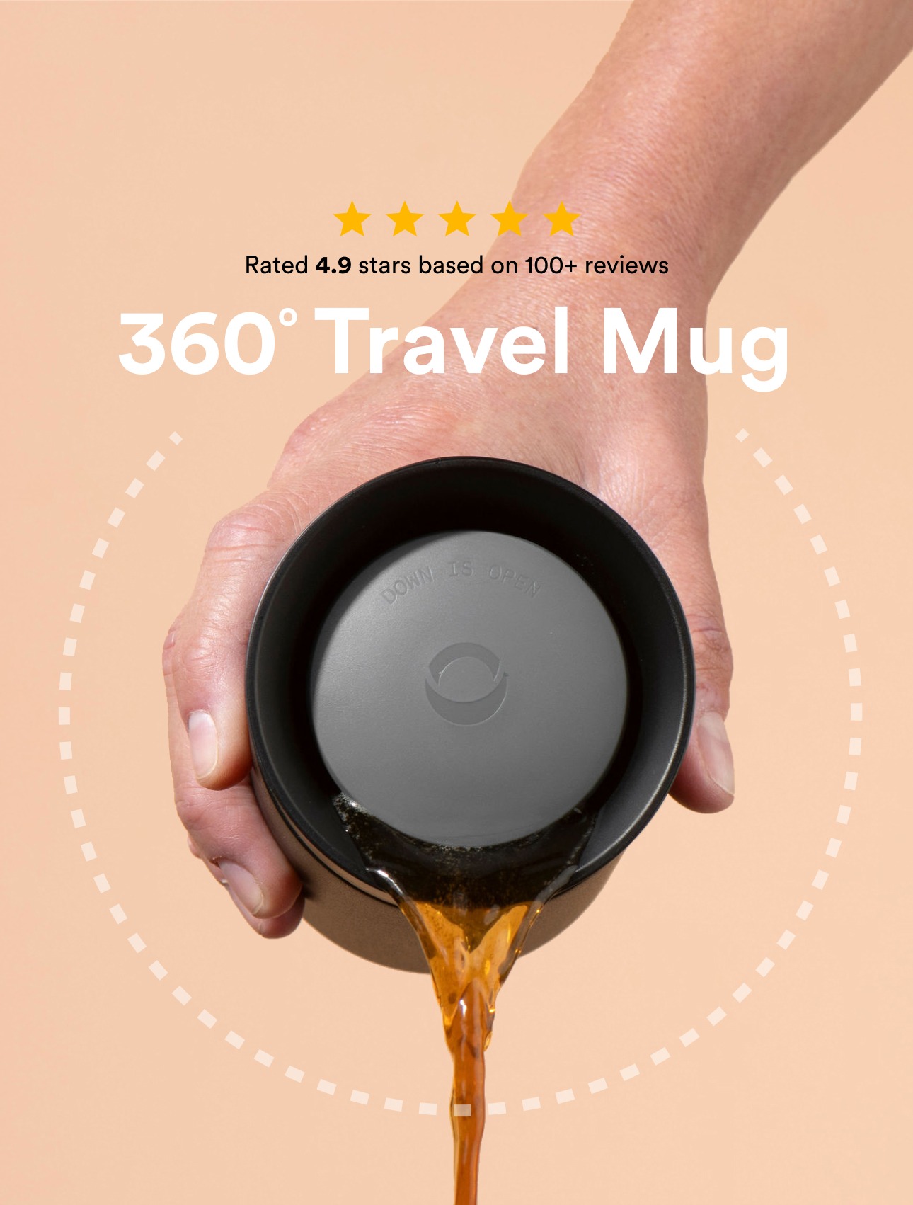 Moon Bottles Facebook ad: Moon 360° Travel Mug