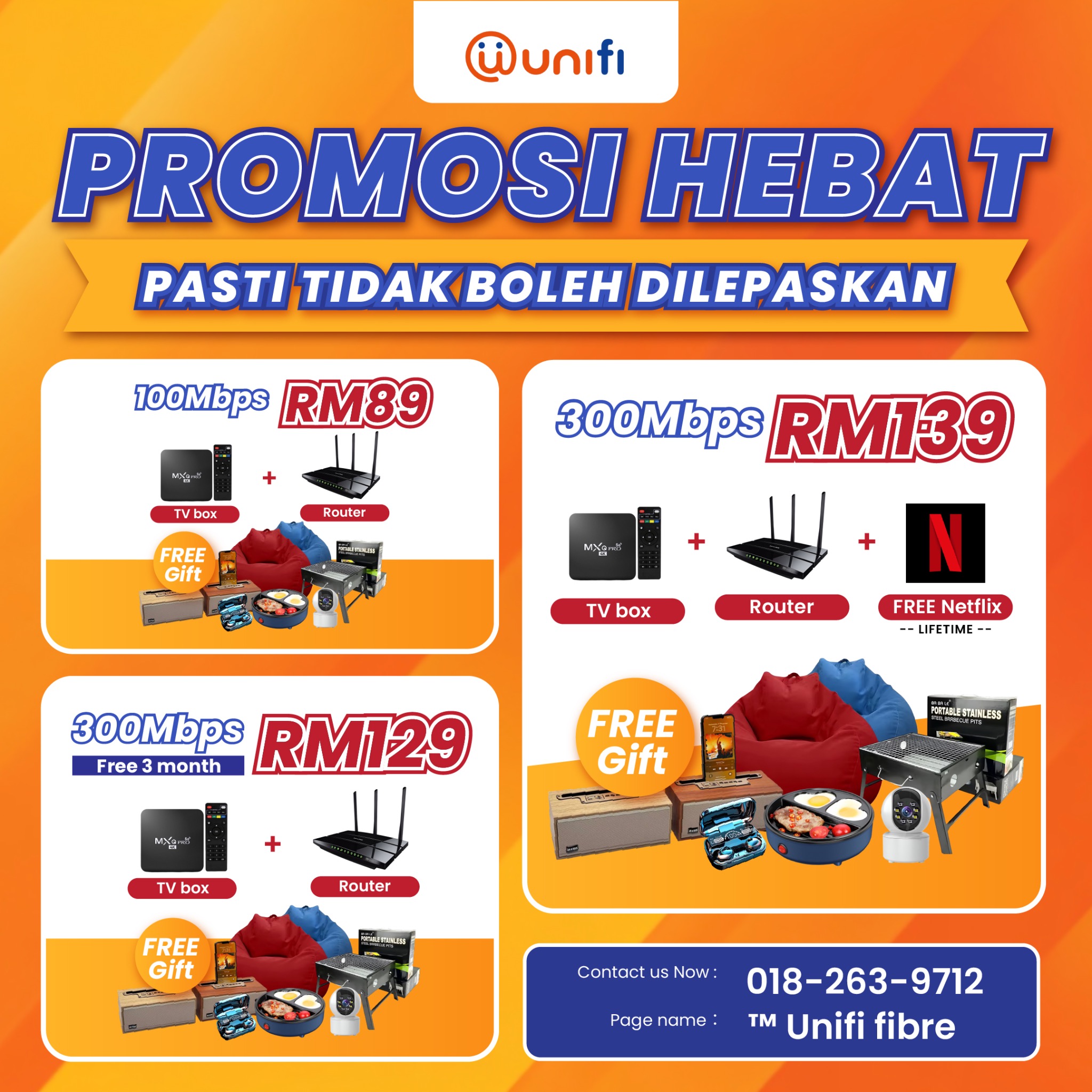 TM Unifi Fibre Pendaftaran Facebook ad