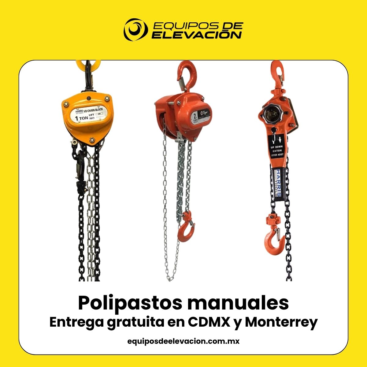 Equipos de Elevación Monterrey Facebook ad: ¡Aumenta la eficiencia y prioriza la seguridad con…