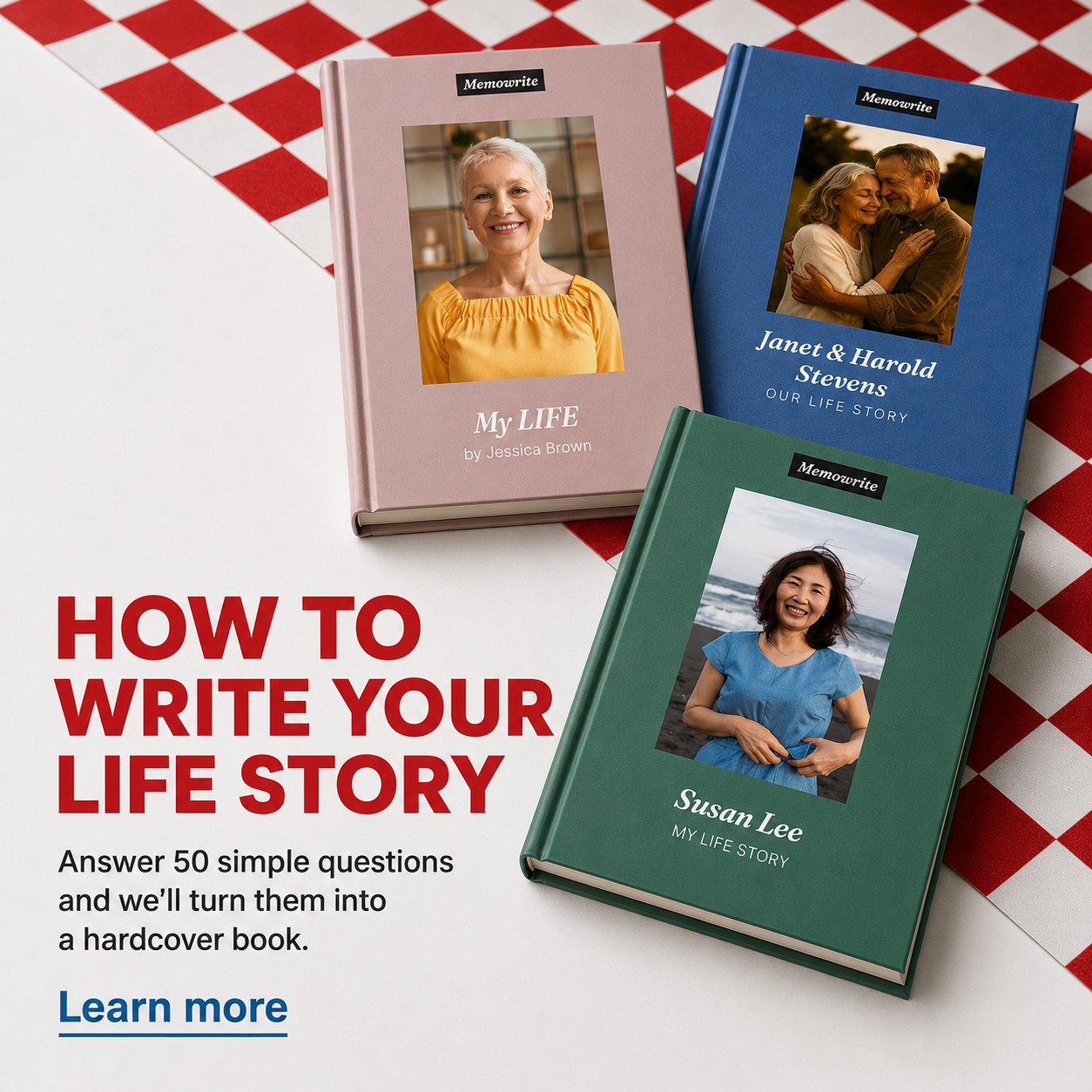 Memowrite Facebook ad