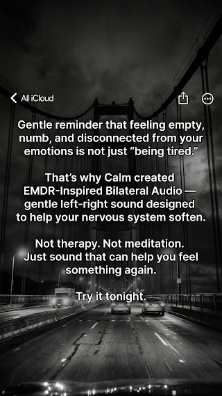 Calm Facebook ad: EMDR-inspired audio