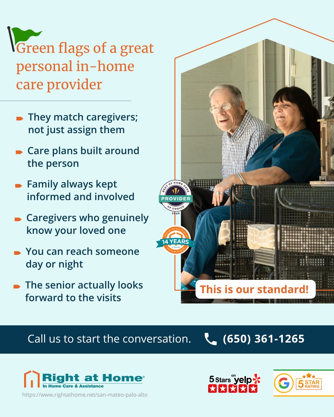 Right at Home - Peninsula Facebook ad: Senior Care | Home Care | In-Home Care | Right at Home