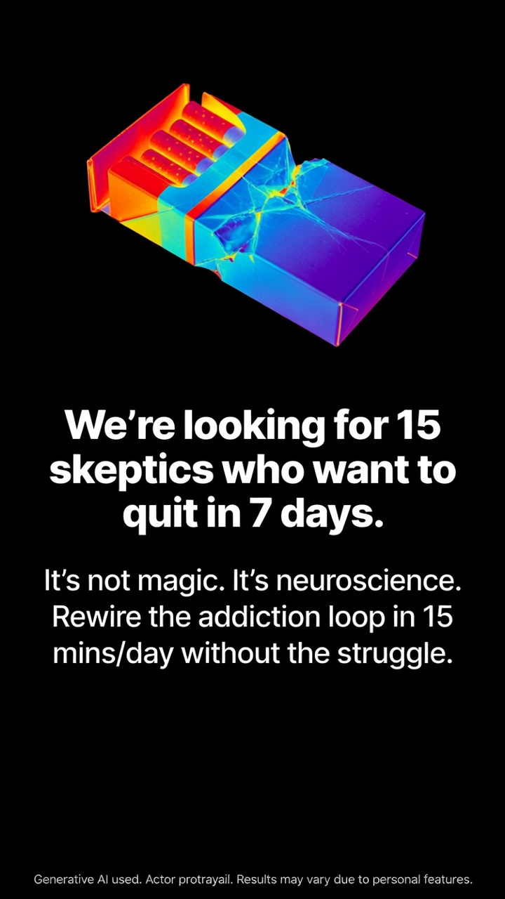 Hypnosis to Stop Smoking Facebook ad
