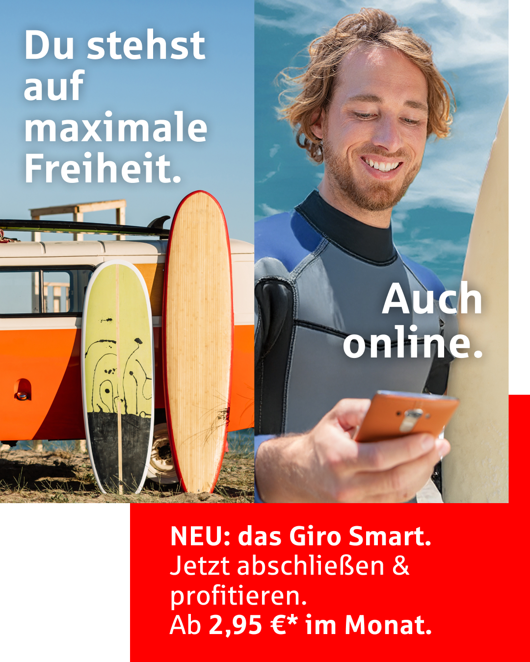 Sparkasse Südholstein Facebook ad from Dec 21, 2025