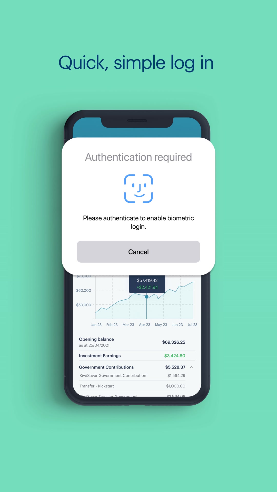 Fisher Funds Facebook ad: Track your KiwiSaver account from our app