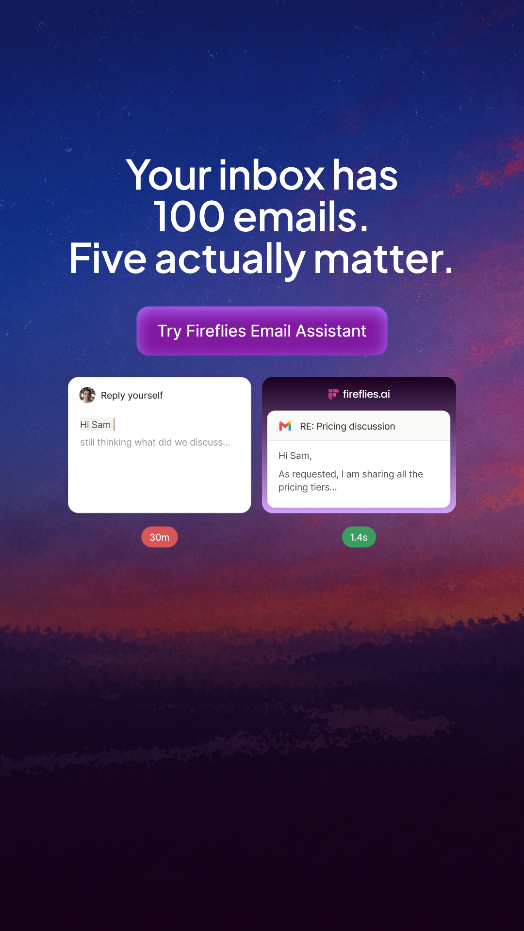 Fireflies.ai Facebook ad