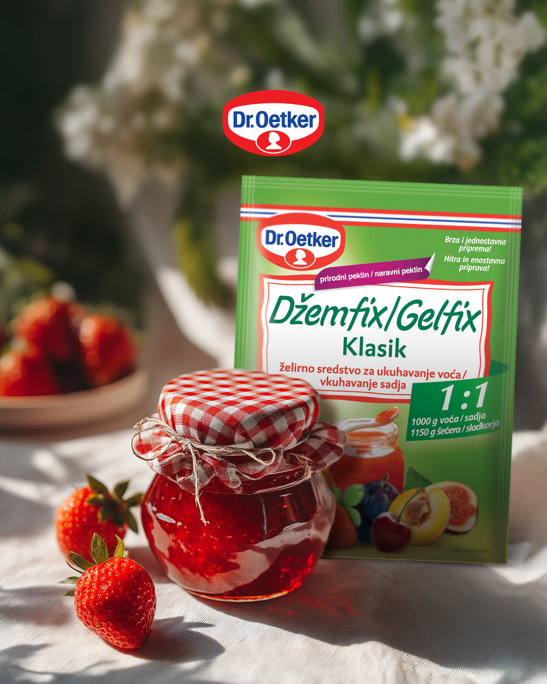 Dr. Oetker Slovenija Facebook ad: Uživanje v najljubših sadnih okusih skozi vse leto…