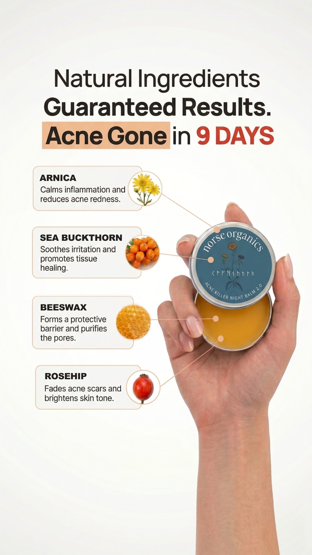 Norse Organics Facebook ad