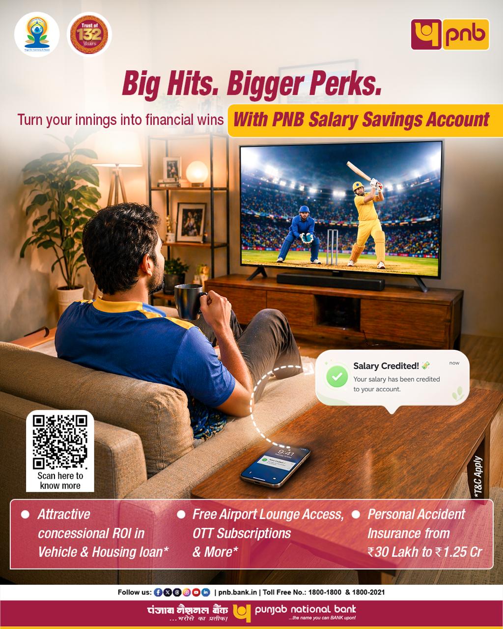 Punjab National Bank Facebook ad: The PNB Salary Savings Account brings together banking…