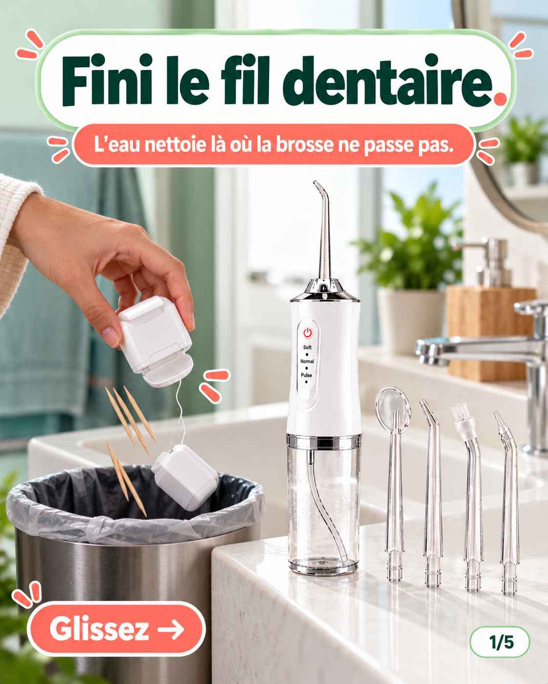 Shapextra Facebook ad: Vos gencives saignent au brossage?