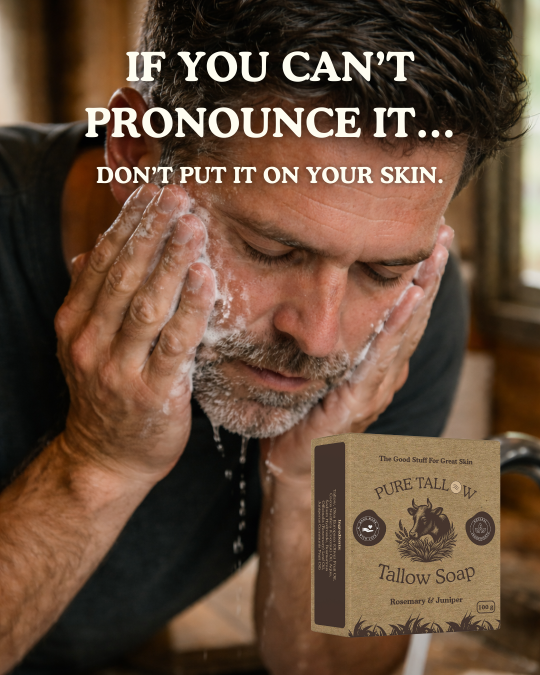Pure Tallow Facebook ad from Feb 20, 2026
